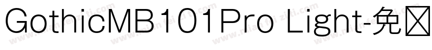 GothicMB101Pro Light字体转换